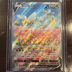 Pokemon Beedrill V #161/189 Alternative Art Astral Radiance NM - Image 1