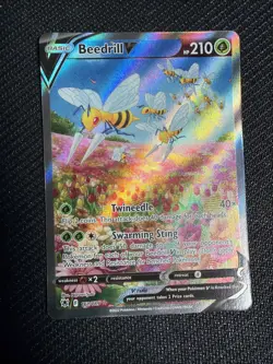 Pokemon Beedrill V #161/189 Alternative Art Astral Radiance NM - Image 1