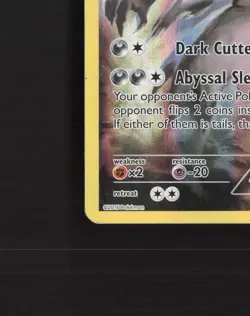 Darkrai XY114 XY Full Art Black Star Promo Holo Pokemon Card DMG - Image 5