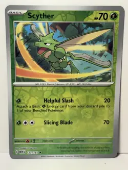 Scyther Reverse Holo 123/165 SV: Scarlet & Violet 151 NM Pokemon Fast Ship - Image 1