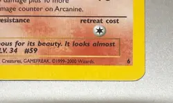 POKEMON TCG CARD ARCANINE 2000 NO 6 BLACK STAR PROMO EXCELLENT PACK TO FOLDER - Image 3