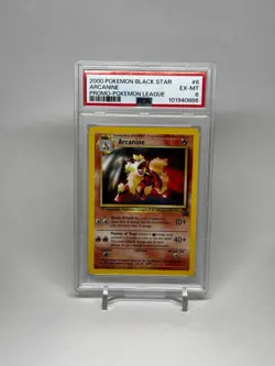 Pokemon 2000 Promo Pokemon League Black Star ARCANINE #6 PSA 6 RARE 2 - Image 2