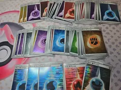 Pokemon Basic Energy Holo LOT 76 Total Cards. TCG - Image 3