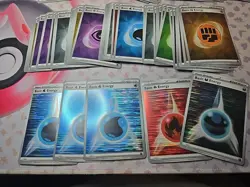 Pokemon Basic Energy Holo LOT 76 Total Cards. TCG - Image 4