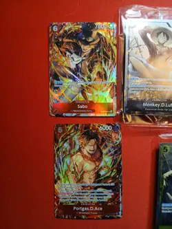 Portgas D. Ace Sabo Monkey D. Luffy Tin Promo Set One Piece (7) CARDS🔥 - Image 5