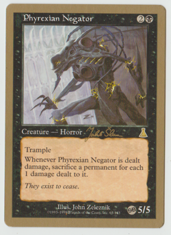 Phyrexian Negator x1 World Championship Decks 1999 MTG Jakub Slemr Tokyo GB - Image 1