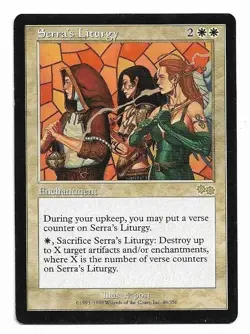 MTG: *SERRA'S LITURGY* - Urza's Saga - Magic the Gathering - Combined Shipping! - Image 1