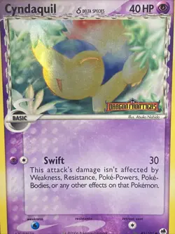 Pokemon TCG Cyndaquil (Delta Species) 45/101 Dragon Frontiers Reverse Holo - Image 3