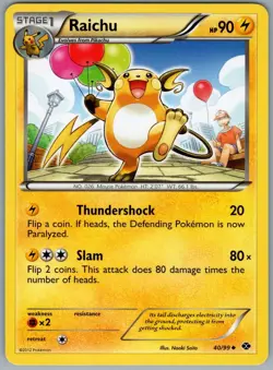Raichu 40/99 Uncommon Next Destinies Pokemon NM - Image 1