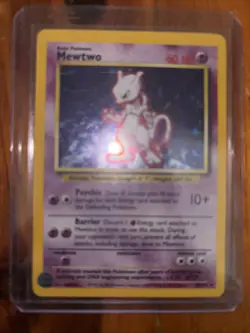 Mewtwo 10/102 Pokemon TCG 1999 Base Set Holo Unlimited Rare - Image 1