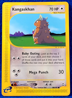 Kangaskhan Aquapolis eSeries Near Mint 88/147 Regular Pokemon TCG Common 2002 - Image 1