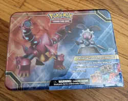 2016 Pokemon TCG Collector Chest Tin New Sealed Volcanion Magearna Gengar XY166 - Image 1