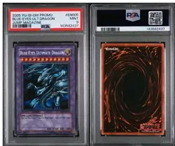 2005 YU-GI-OH! PROMO JUMP MAGAZINE #EN005 BLUE-EYES ULTIMATE DRAGON PSA 9 - Image 2