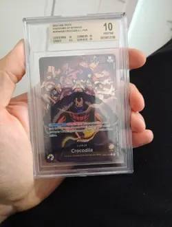 Crocodile Leader AA Op04-058 Beckett 10 Bgs 10 Onepiece Card Game - Image 1