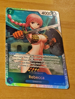 ONE PIECE CARD GAME CARTE FRANCAISE HOLO Rebecca OP10-058 SR FR MINT 2025 - Image 1