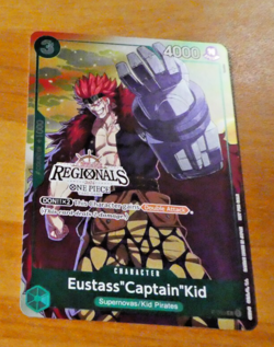 ONE PIECE ENGLISH CARD REGIONALS GAME CARTE HOLO Eustass Captain Kid P-003 EN M - Image 1