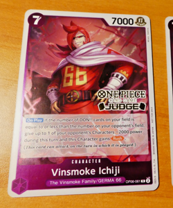 ONE PIECE ENGLISH CARD PROMO GAME CARTE JUDGE OP06-061 EN MINT - Image 1