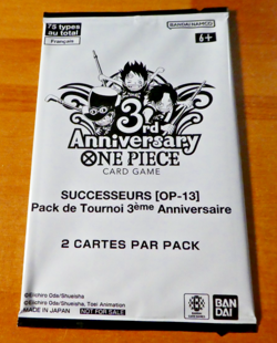 ONE PIECE CARD FRANCAIS PACK 3EME ANNIVERSAIRE OP13 X1 FR BOOSTER SEALED MINT - Image 1
