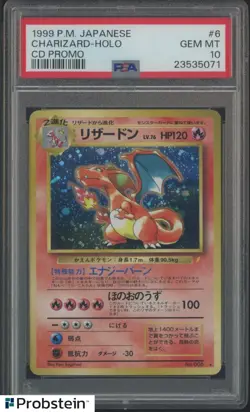 1999 Pokemon Japanese CD Promo #6 Charizard Holo PSA 10 GEM MINT - Image 1