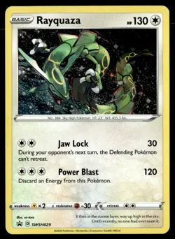 Rayquaza - (Pixel Cosmos Holo) Promo SWSH029 Pokemon TCG - Image 1