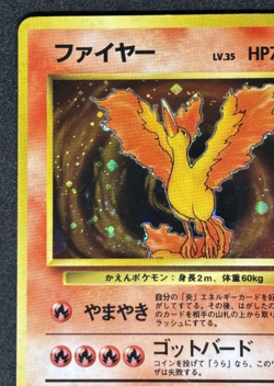 Pokemon card TCG Moltres No.146 Holo Rare Old Back Fossil 1997 Japanese - Image 2