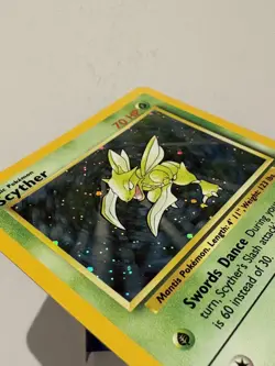 Scyther 17/130 Base Set 2 2000 Holo Rare WOTC Pokemon Card TCG LP/MP - Image 3