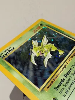 Scyther 17/130 Base Set 2 2000 Holo Rare WOTC Pokemon Card TCG LP/MP - Image 4