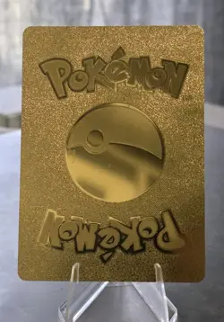Pokemon Pikachu Zekrom GX 240hp Gold Foil Fan Art Collector Card TCG Rainbow - Image 2