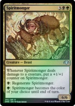 Spiritmonger 202/261 Dominaria Remastered Foil MTG Uncommon - Image 1