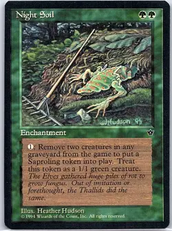 Night Soil (Hudson) Fallen Empires - Magic The Gathering MTG - NM - Image 1