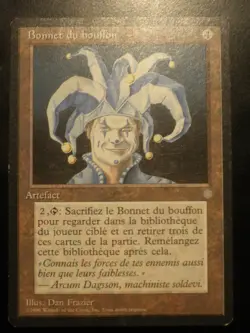 mtg magic jester's cap ICE AGE FRENCH vf fr bonnet du bouffon ere glaciaire 2/2 - Image 1