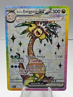Pokemon Alolan Exeggutor ex 225/191 Surging Sparks Ultra Rare Holo - Image 1