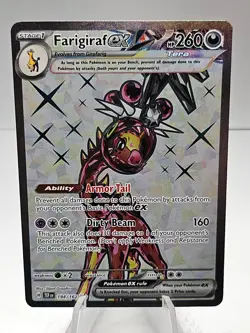 Farigiraf ex 194/162 2024 Pokemon Temporal Forces Full Art Ultra Rare NM - Image 1