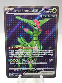 Iron Leaves ex 186/162 Pokemon Temporal Forces Full Art Ultra Rare Holo - Image 1