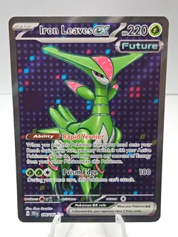 Iron Leaves ex 186/162 Pokemon Temporal Forces Full Art Ultra Rare Holo - Image 1