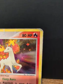 Pokemon TCG Rapidash EX FireRed & LeafGreen 13/112 Reverse Holo Holo Rare DMG HP - Image 3
