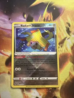 Pokemon TCG Radiant Jirachi Sword & Shield - Silver Tempest 120/195 Holo Radiant - Image 1