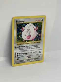 Pokemon TCG - Base Set - Shadowless Rare Holo Chansey 3/102. Lovely Condition.LP - Image 3