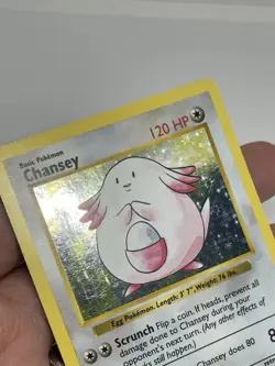 Pokemon TCG - Base Set - Shadowless Rare Holo Chansey 3/102. Lovely Condition.LP - Image 5