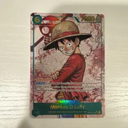 Monkey D. Luffy OP13-118 SEC Alt Art One Piece Carrying On His Will English Foil - Image 1