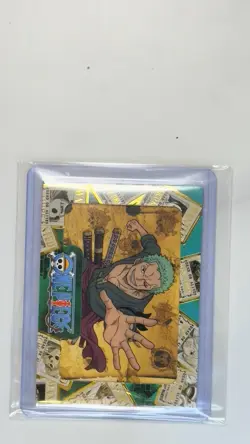 Roronoa Zoro ONP-01-14 NM UNSCANNED UNREDEEMED One Piece Cybercel Rare 1st Ed - Image 2