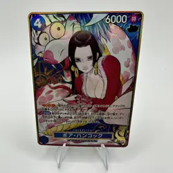 (Proxy) one piece card Boa Hancock SR Parallel ST17-004 Gold Frame Storage Box - Image 1