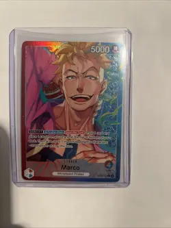 One Piece CCG Two Legends Marco Leader OP08-002 NM English - Image 1