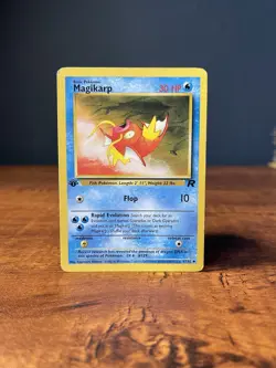 Magikarp 1st Edition Team Rocket Vintage Pokemon Card - Image 1