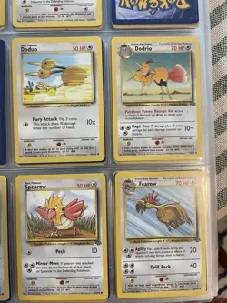 Pokemon TCG Birds lot Doduo Dodrio Spearow Fearow 1999 (4 Collector’s Cards) - Image 2