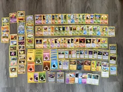 141 Vintage and 25th ann Pokemon Card Bundle Collection - No Duplicates - Image 1
