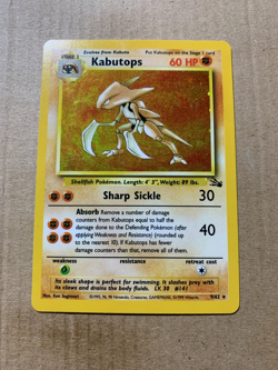 Kabutops 9/62 Fossil Set - Holo Pokemon Card - NM - Image 2
