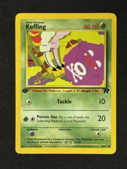 1st Edition Team Rocket Pokemon TCG Voltorb & 6 Other Commons - Image 4