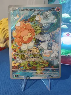 Castform Sunny Form 195/191 IR NM - Pokemon TCG Surging Sparks - Image 1