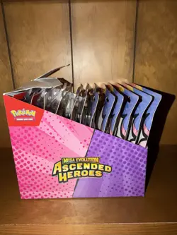 Pokemon Ascended Heroes Tech Sticker Collection 6x6 Set Of 12 Full Box In Hand - Image 4